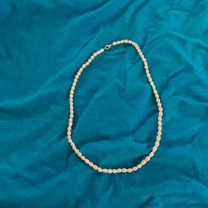 Fake pearl necklace